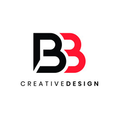 Modern letter BB logo design