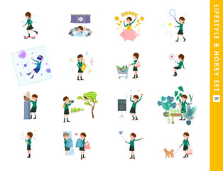 flat type school girl Green Blazer_Lifestyle-hobby-B