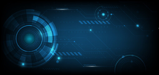 Abstract digital technology UI futuristic HUD virtual interface elements Sci- Fi modern user motion graphic. Technology innovative concept.