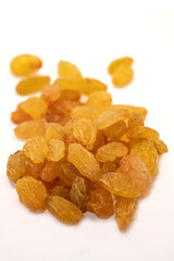 Raisins isolated on a white background