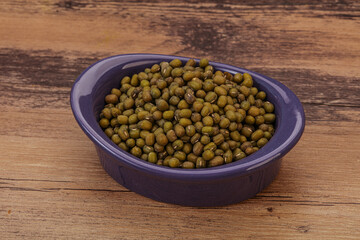 Vegetarian cuisine - dry green lentil