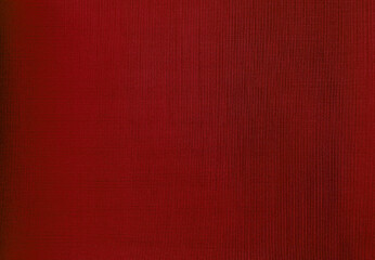 Fototapeta premium close up detail of red fabric texture background. interior curtain fabric texture background. texture of fabric jean background