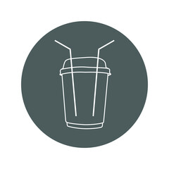 Iced coffee icon