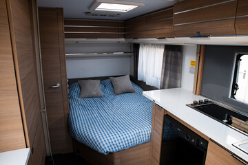 indoor expensive new caravan