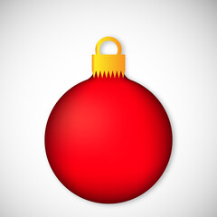 Christmas balls with golden ribbon