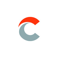 C logo design with geometry