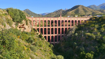 Aquädukt del Aguila in der Nähe von Nerja, Andalusien