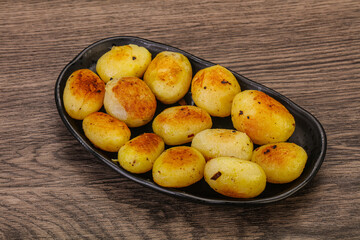 Roasted baby potato in the bowl