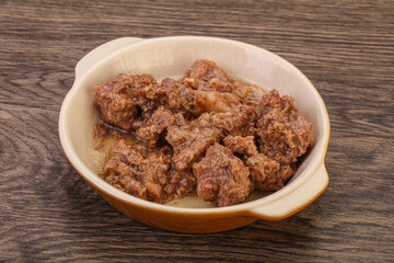 Gurmet venison stew with spices