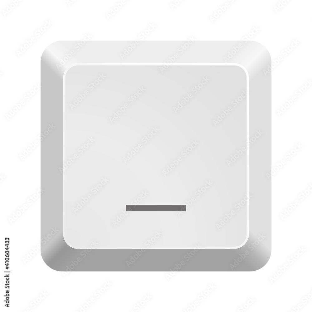 Fototapete Button with symbol underscore. Icon Vector Illustration. 