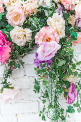 bouquet of pink roses