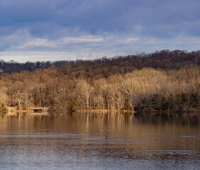 Fototapeta premium landscape with lake