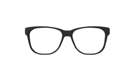 Fototapeta premium 3d rendering eyeglasses isolated icon simple image.