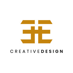 Modern letter EE logo design