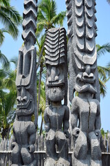 Tiki statues