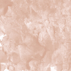 Creamy ink and watercolor texture on white paper background. Paint leaks and decalcomania effects. Hand-painted gouache abstract image. Mess on the canvas.