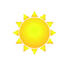 sun icon vector illustration