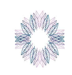 A wreath of leaves on a white background
