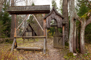 Stary cmentarz w Beniowej, dolina źródeł Sanu / 
The old cemetery in Beniowa, the valley of the San springs