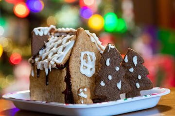 Homemade Christmas Gingerbread house
