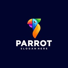 Vector illustration of a colorful parrot.