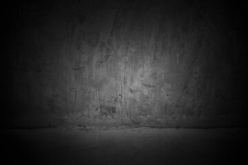 Old wall texture cement dark black gray  background abstract grey color design are light with white gradient background.