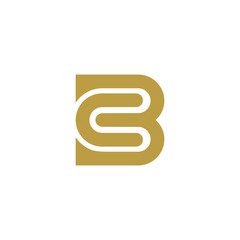 B logo design with geometry