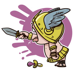 cartoon valkyrie child