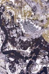 Frozen winter nature aerial lanscape