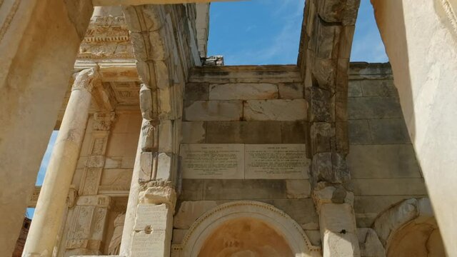 Celsius Library in ancient city Ephesus, Turkey