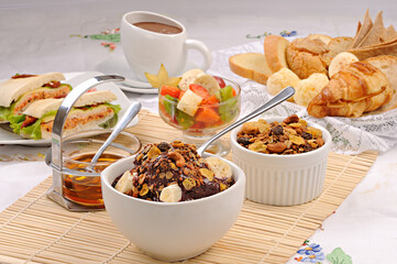 breakfast with coffee