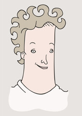 Man face illustration