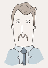 Man face illustration