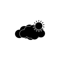 creative weather icon black vector