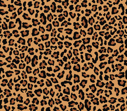 
Leopard vector pattern seamless trendy print for clothes, paper, fabric.