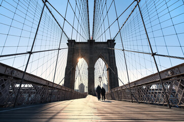 New York in February Brookly Bridge
