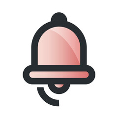 Fototapeta premium Pink Bell Icon
