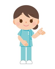 看護師 女性 案内