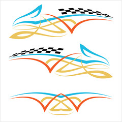 Obraz premium Vehicle Graphics, Stripe : Vinyl Ready Design