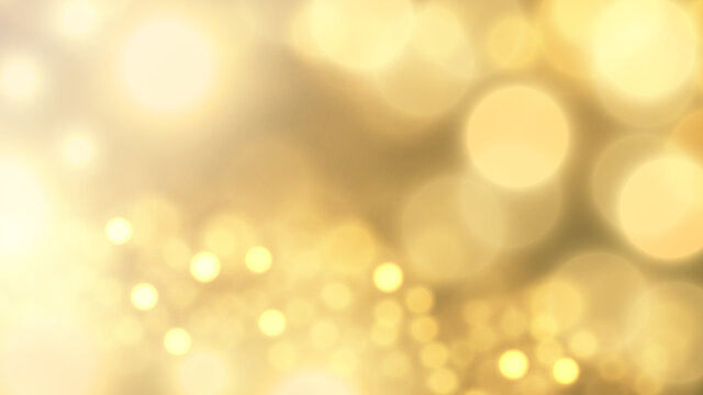 Abstract gold background with glowing bokeh lights	
