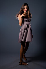 Studio fashion portrait