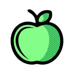 apple icon isolated on white background from education collection.