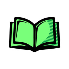 book icon isolated on white background, Book icon vector design concept