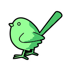 Isolated object of bird and sparrow logo. Set of bird and brown