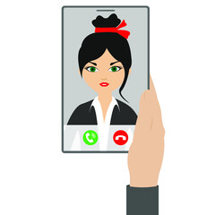 Vector image about various activities using cellphone