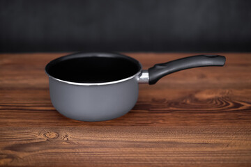 pot prepared for cooking classes on table