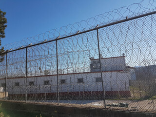 gail prison outside wires safety protection windows in ioannina greece