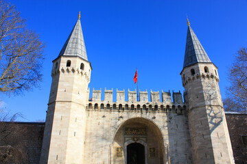 Fototapeta na wymiar Gate of Salutation in Topkapi Palace