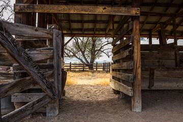 Barn in the old west