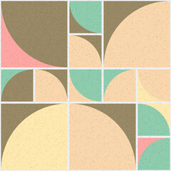 Fototapeta premium Abstract Geometric Pattern generative computational art illustration